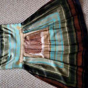 Nicole Miller strapless silk dress